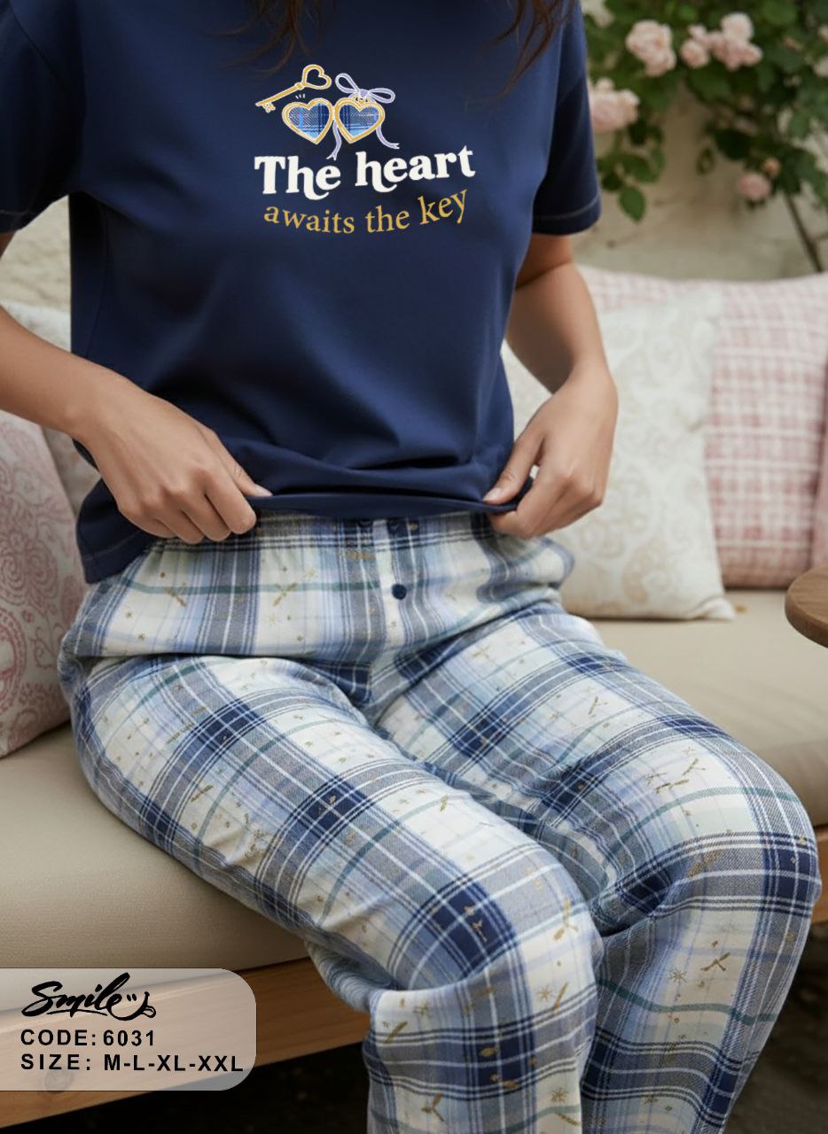 Summer women pajama smile pant 6031-9031