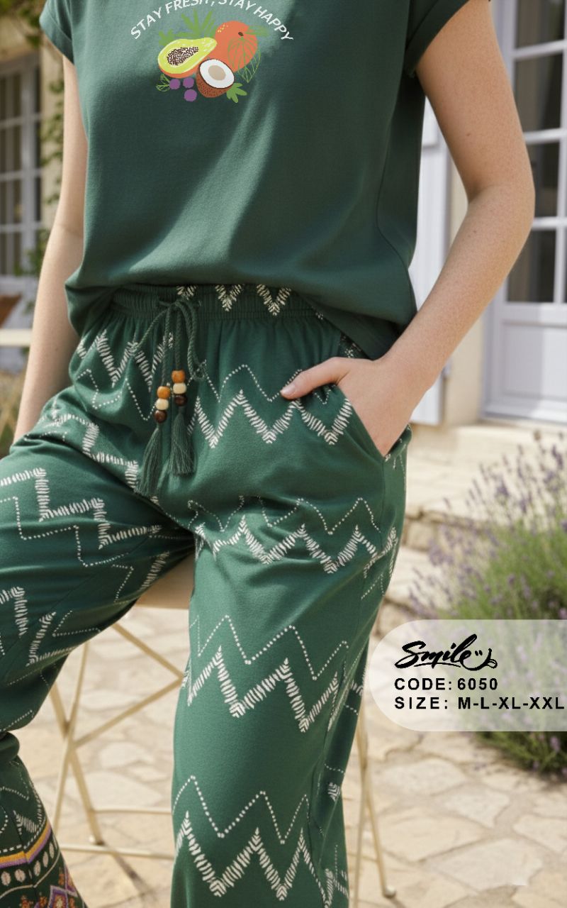 Summer women pajama smile pant 6050