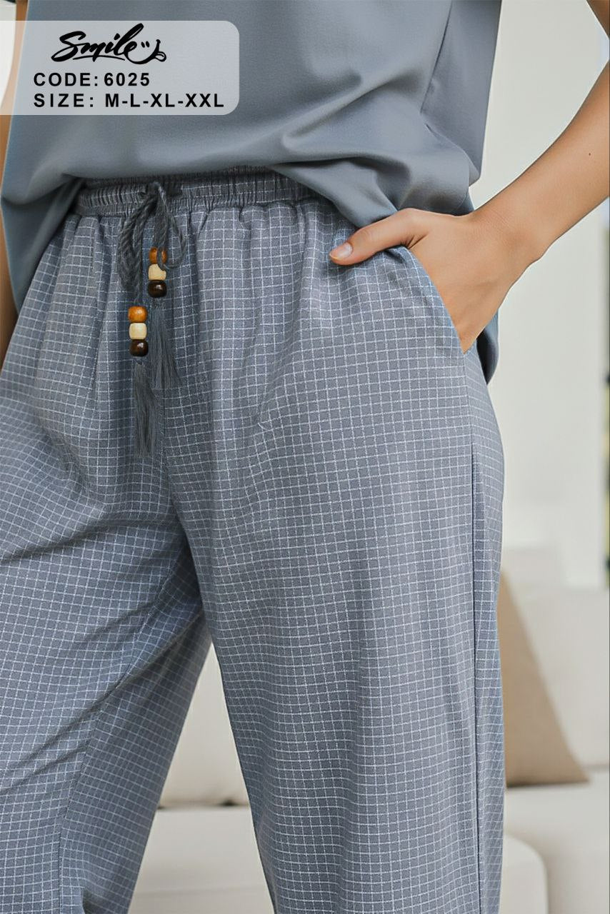 Summer women pajama smile pant 6025