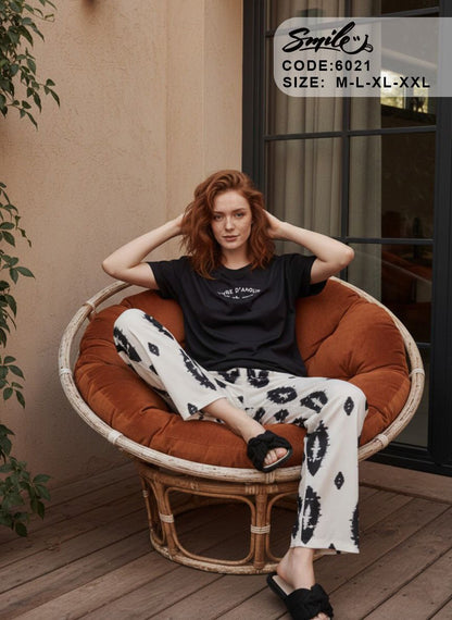 Summer women pajama smile pant 6021