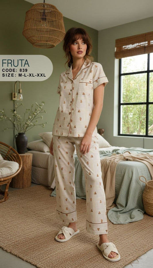 Summer women pajama fruta 839