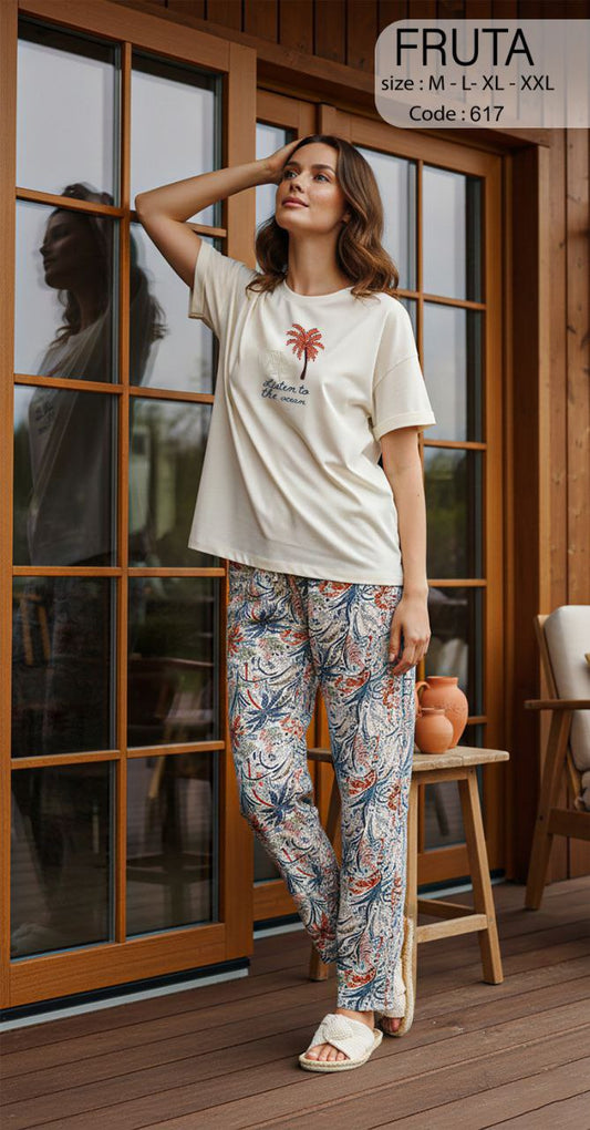 Summer women pajama fruta pant 617