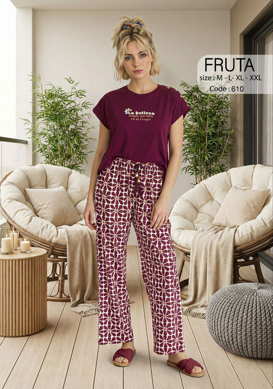 Summer women pajama fruta pant 610