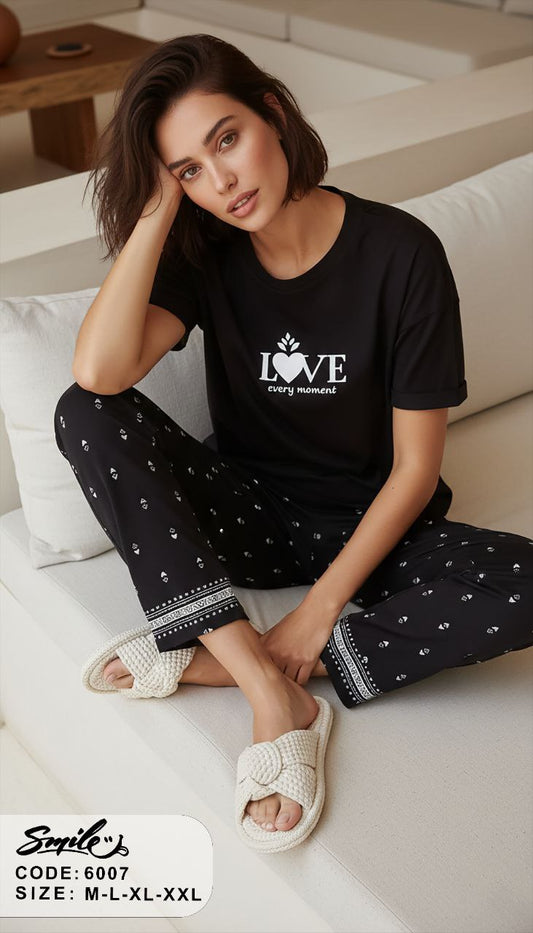 Summer women pajama smile pant 6007