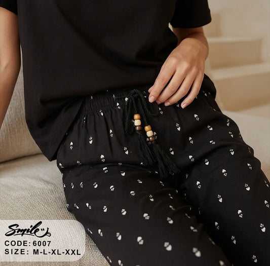 Summer women pajama smile pant 6007