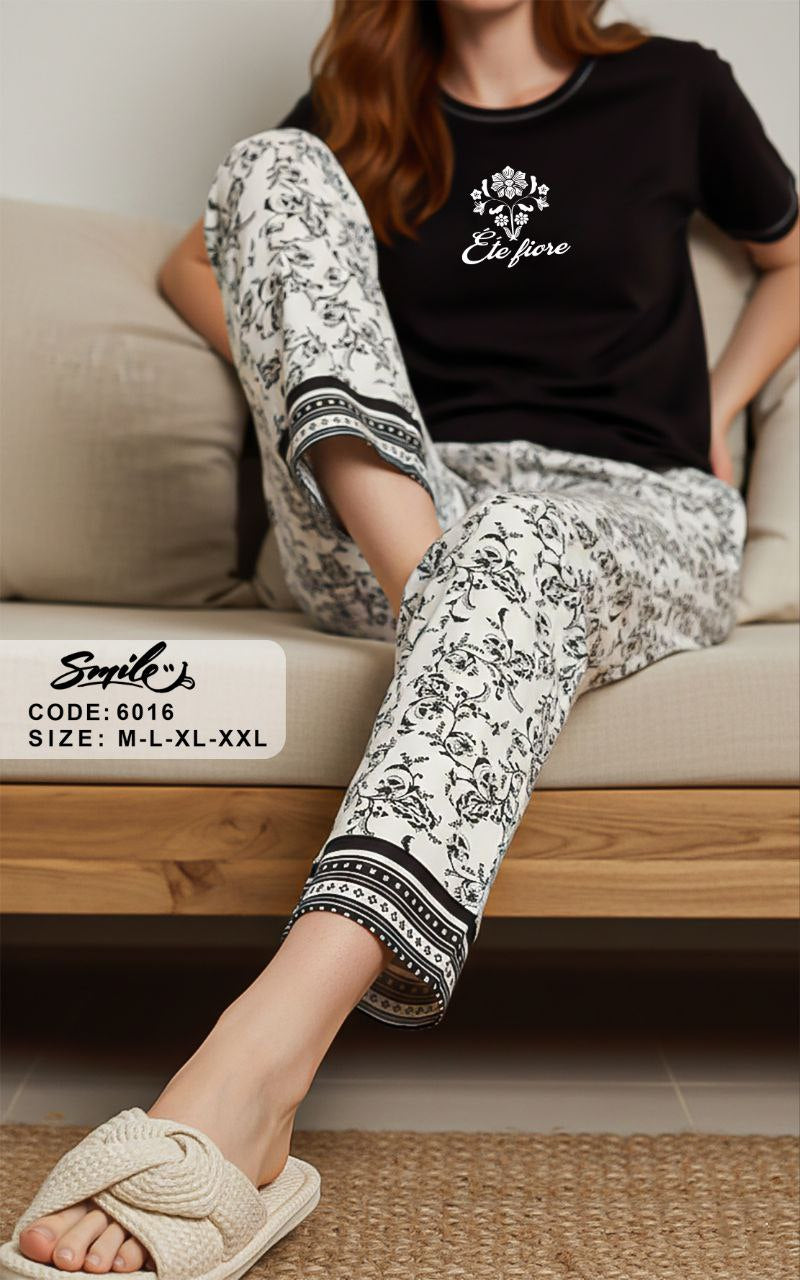 Summer women pajama smile pant 6016