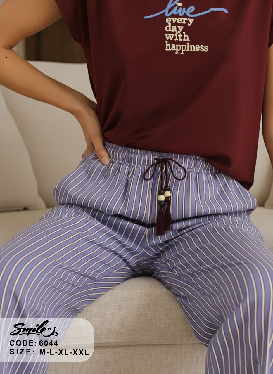Summer women pajama smile pant 6044