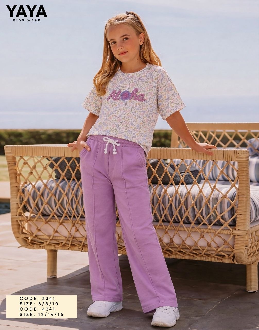 Summer girl pajama yaya 3341-4341
