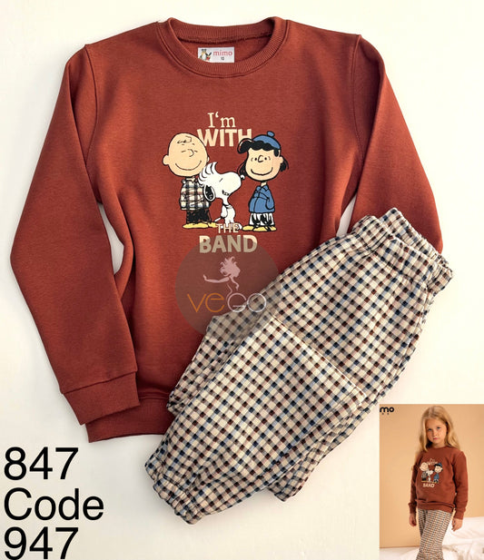 Winter girl pajama ميمو 947-847