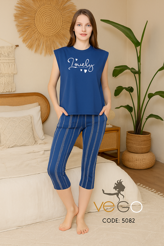 Summer women pajama smile permoda 5082