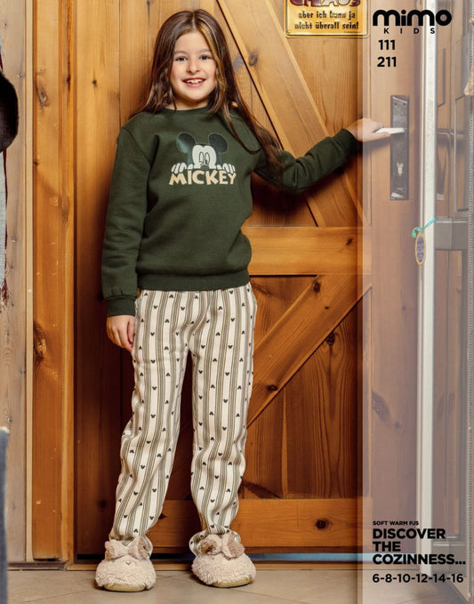 Winter girl pajama mimo 111-211