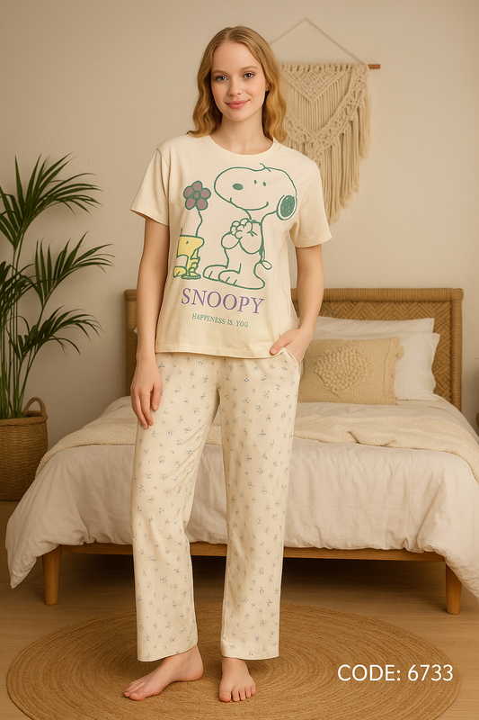 Summer women pajama smile pant