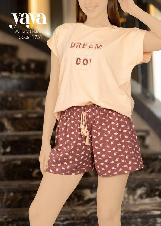 Summer women pajama yaya short