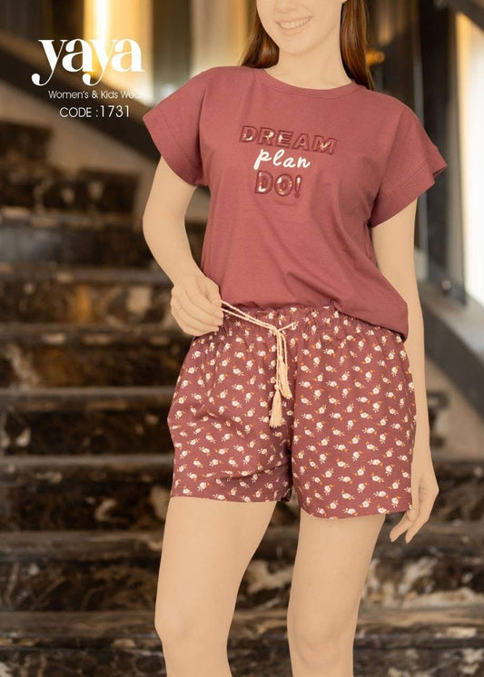 Summer women pajama yaya short
