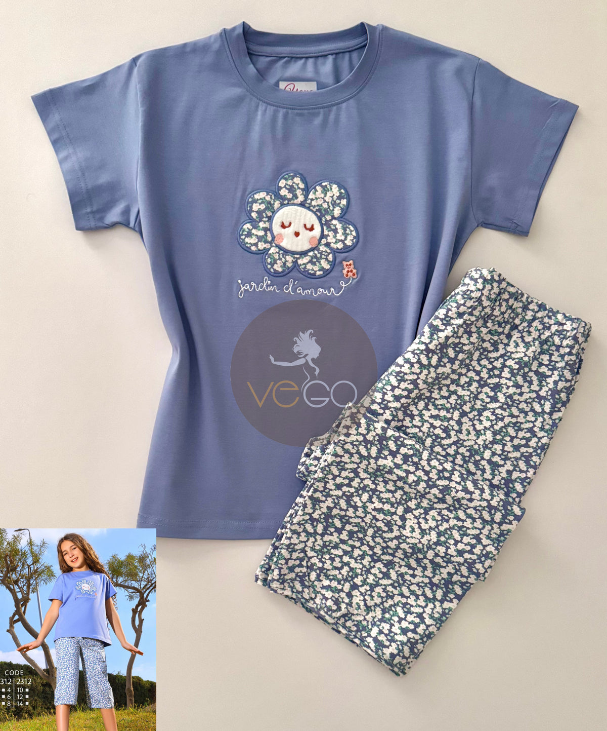 Summer girl pajama yaya 1312