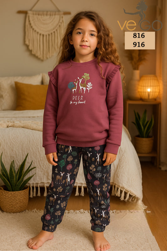Winter girl pajama mimo 816-916