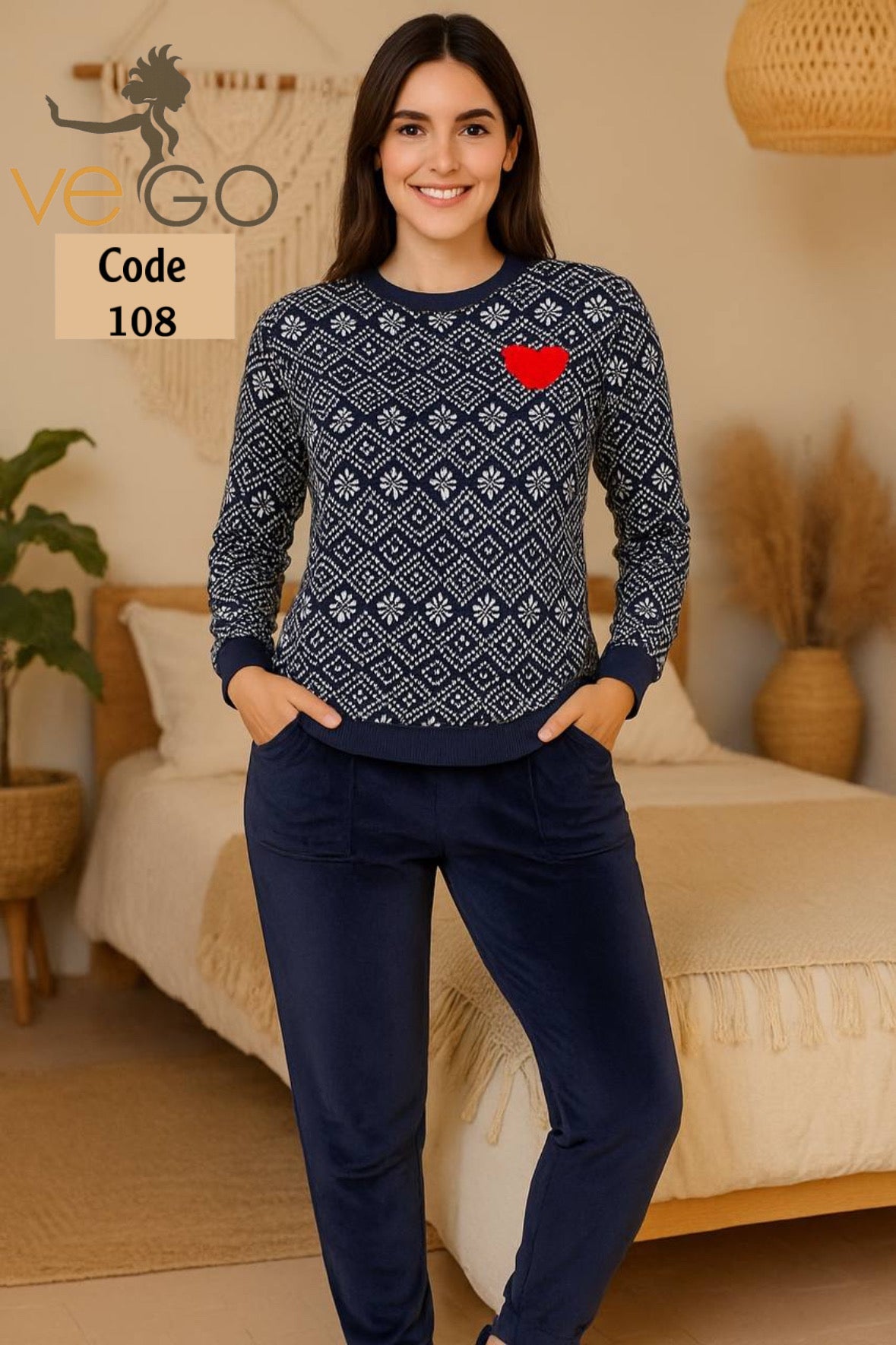 Winter women pajama fruta 108
