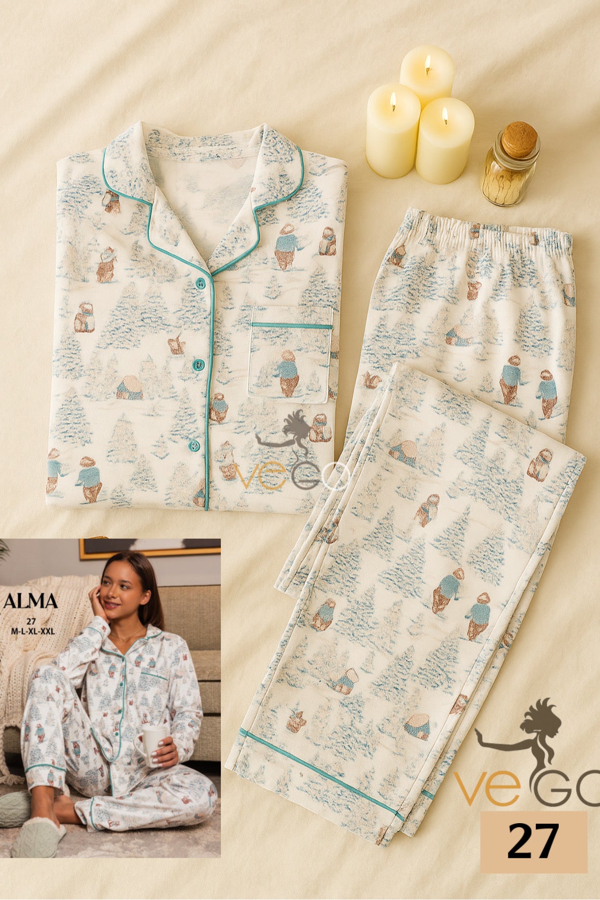Winter women pajama alma 27