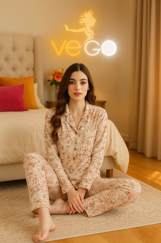 Summer women pajama citra moda long sleeve