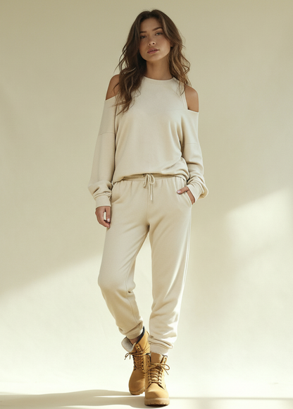 Winter women pajama smile 6239