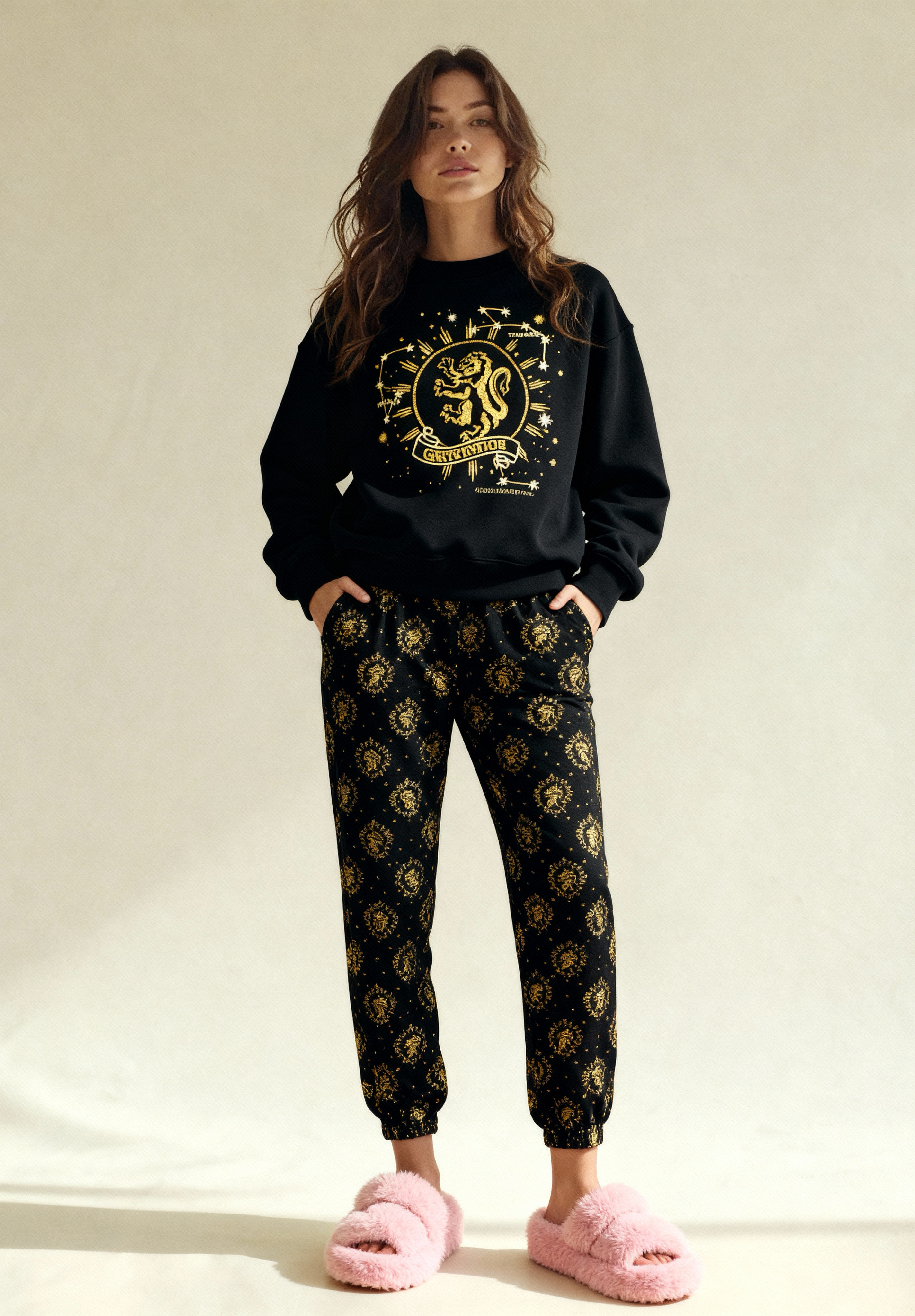 Winter women pajama smile 6312