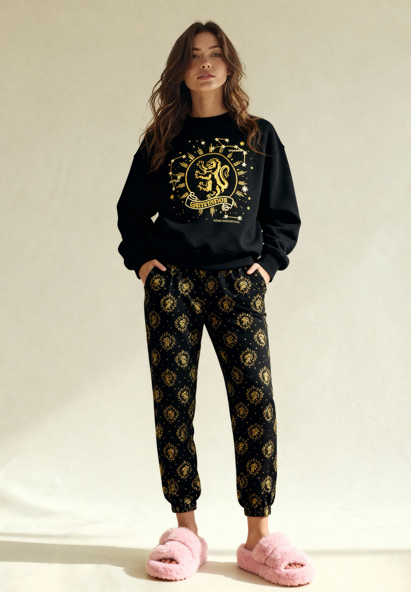 Winter women pajama smile 6312