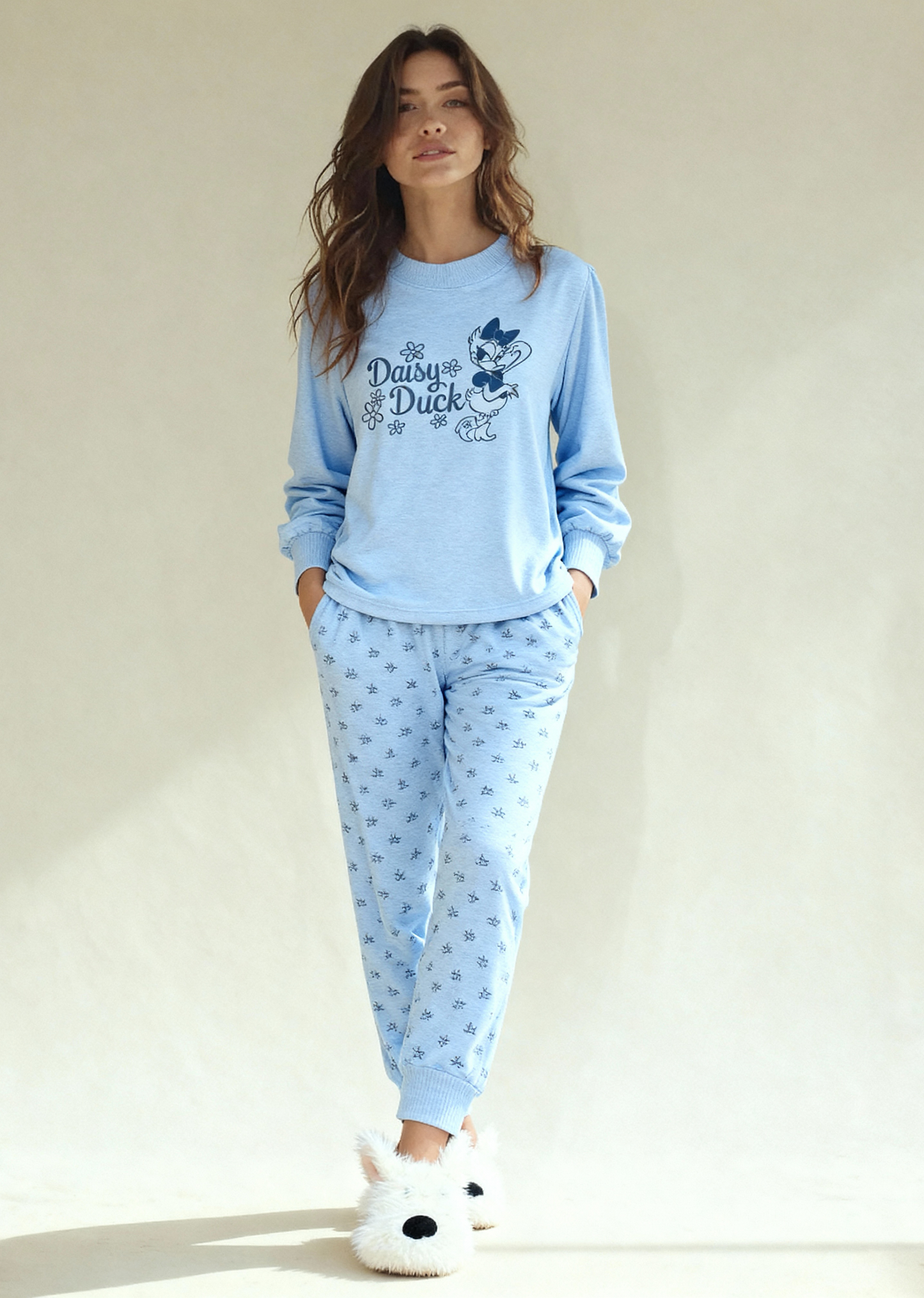 Winter women pajama smile 6314