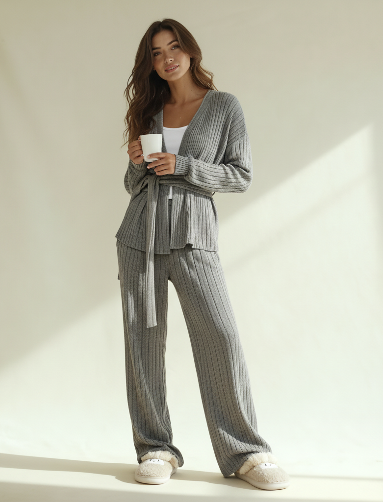 Winter women pajama smile 7260