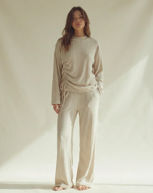 Winter women pajama smile 6225