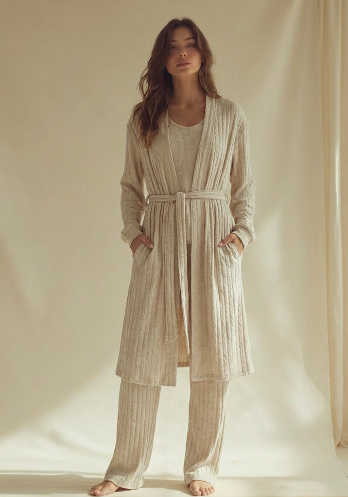 Winter women pajama smile 7230
