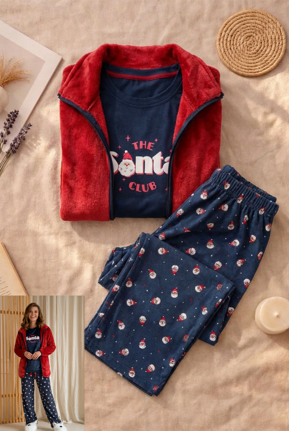 Winter women pajama smile 7206 - 7209