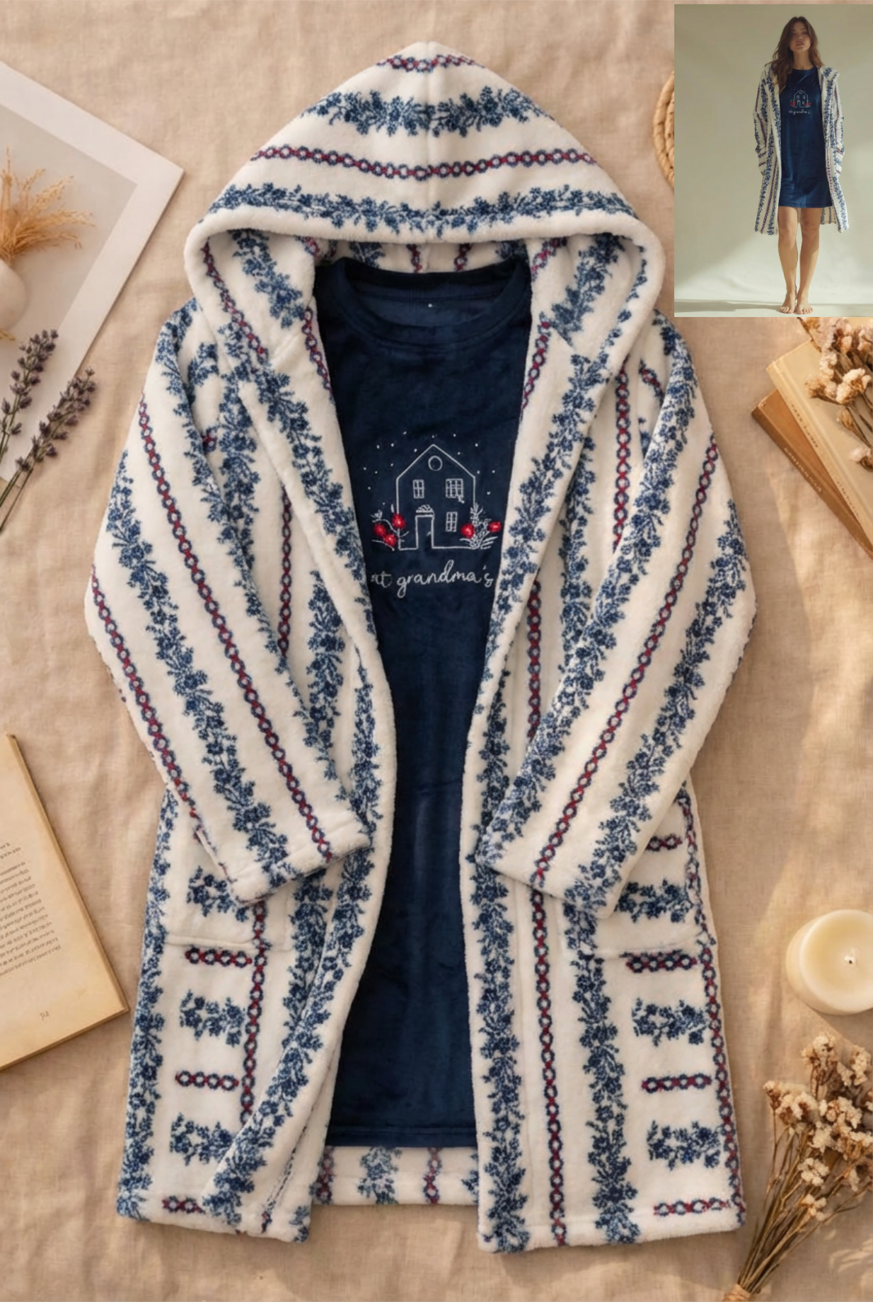 Winter women robe kera 725