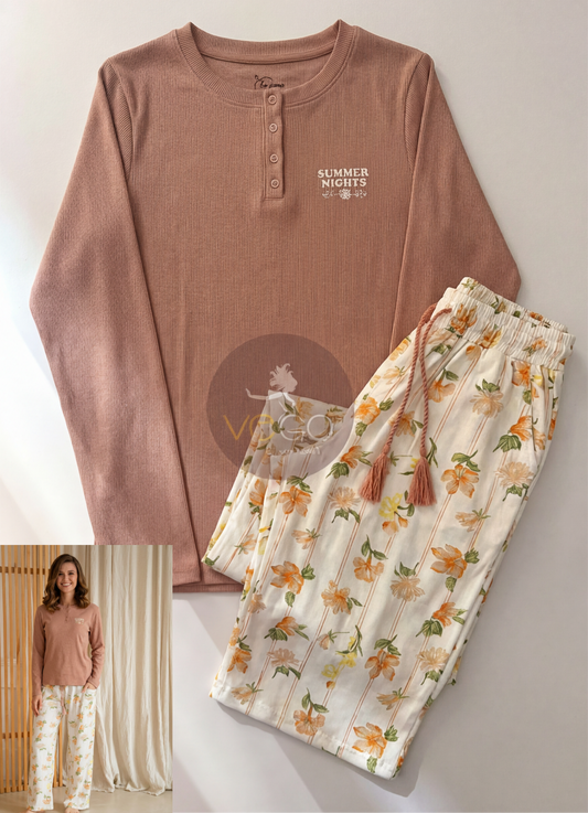 Summer women pajama yaya long sleeves 1565