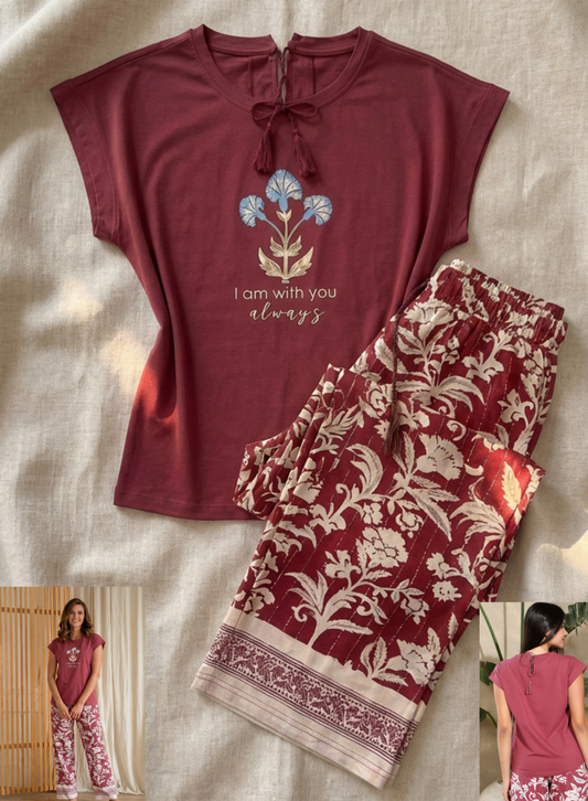 Summer women pajama smile pant 6054-9054