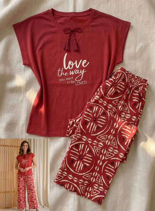 Summer women pajama smile pant 6041-9041