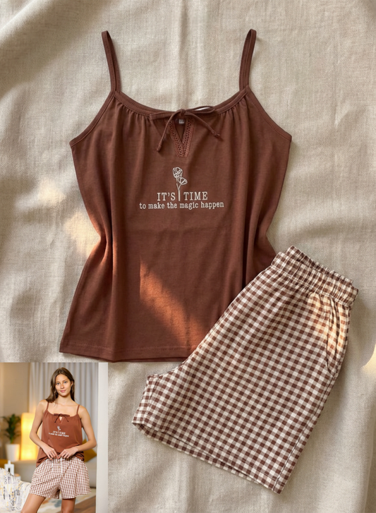 Summer women pajama fruta short 437