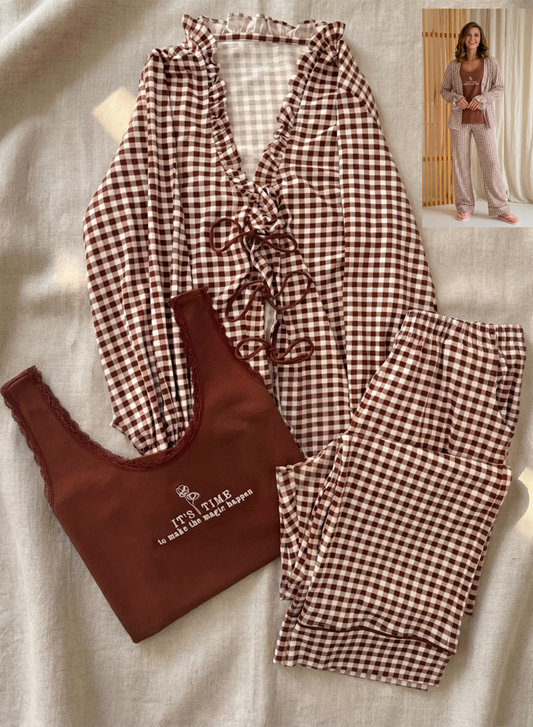 Summer women pajama fruta long sleeves 837