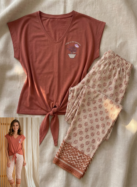 Summer women pajama smile permoda 5088