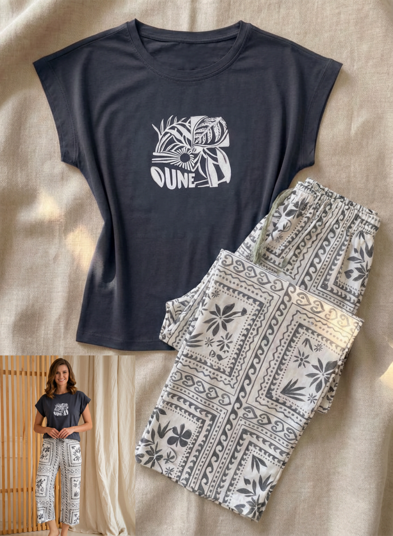 Summer women pajama yaya permoda 1519