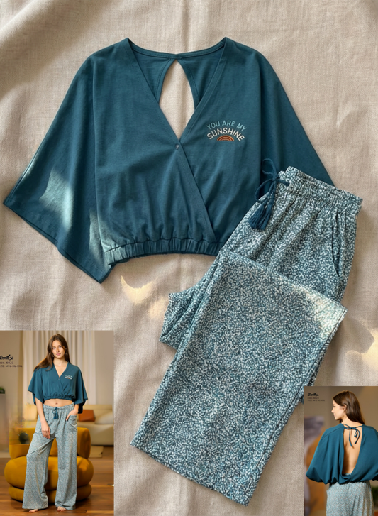 Summer women pajama smile pant 6023