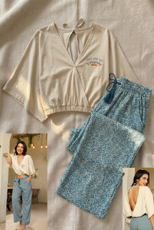 Summer women pajama smile pant 6023