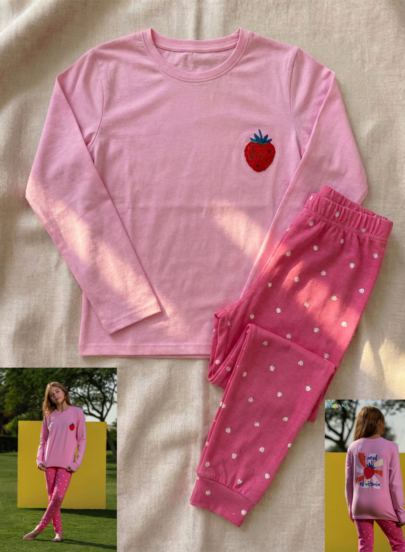 Summer girl pajama moana 3272-4272 long sleeves