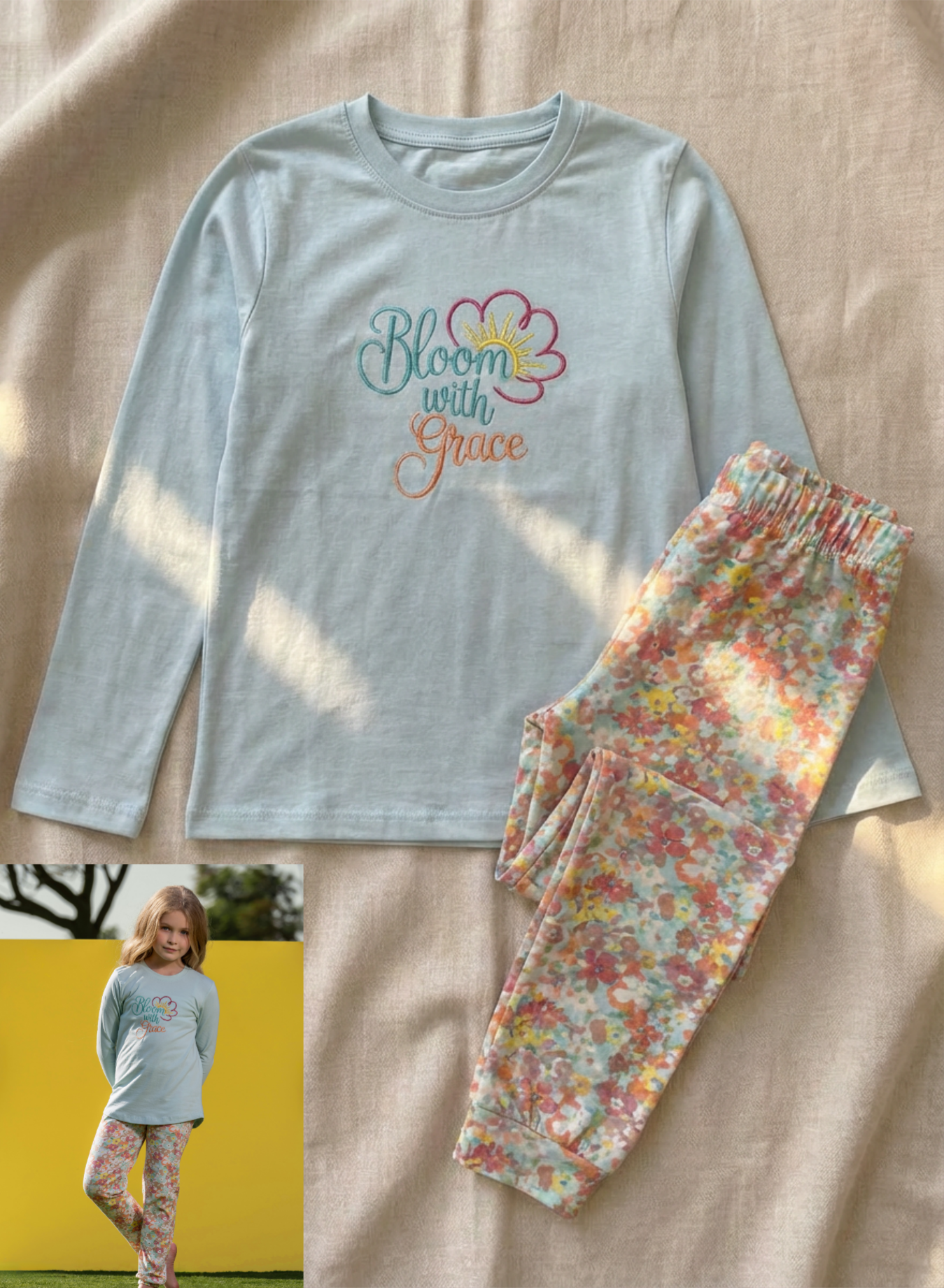 Summer girl pajama moana 3275-4275 long sleeves
