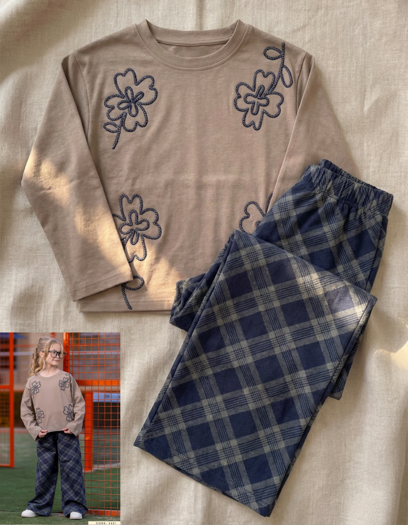 Summer girl pajama yaya 3321-4321