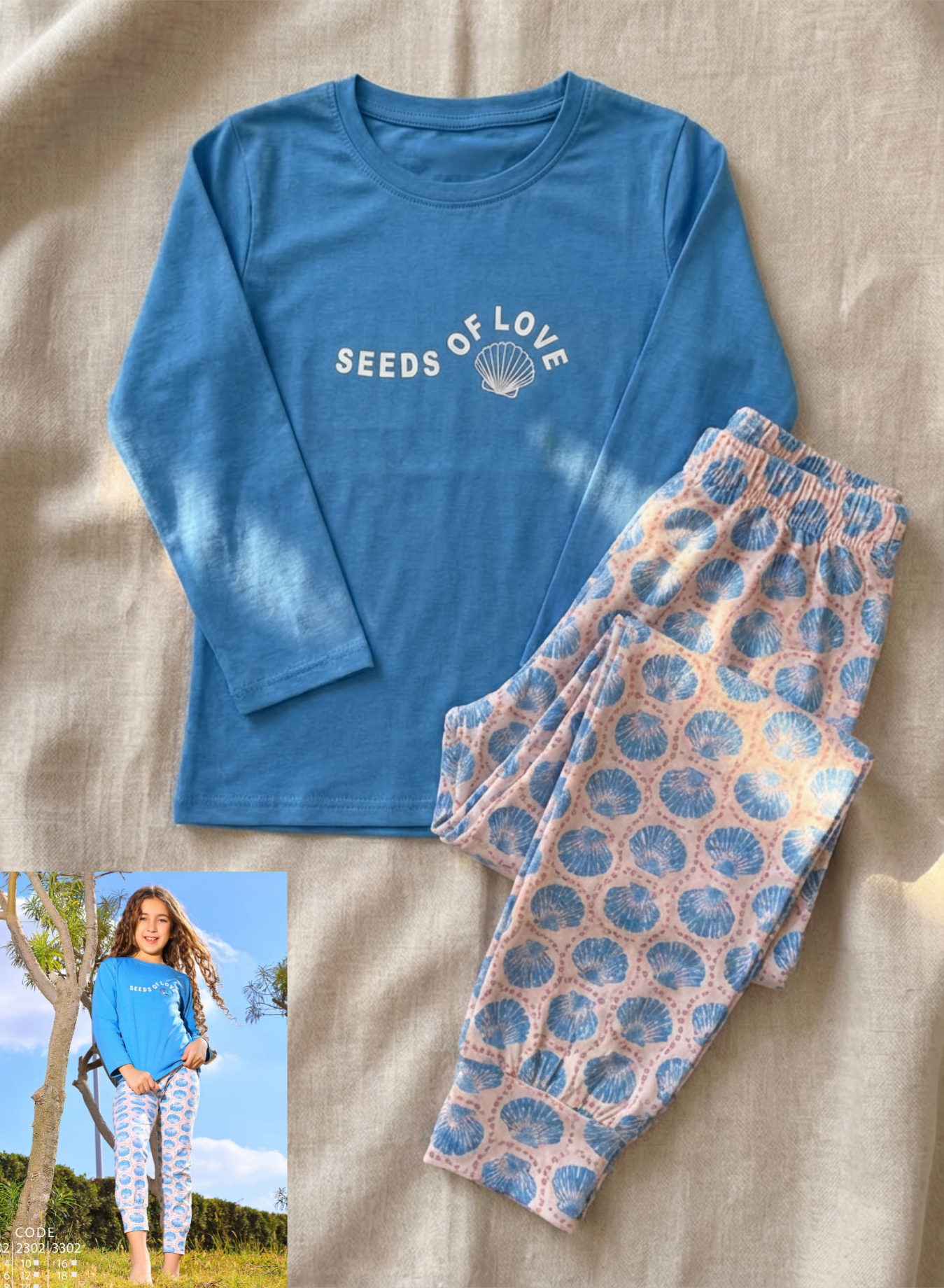 Summer girl pajama yaya 1302-2302