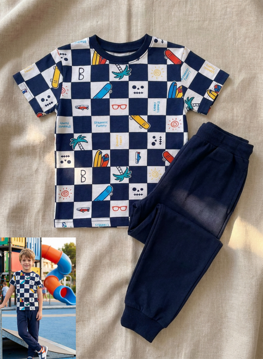 Summer boy pajama smile 1470-2470