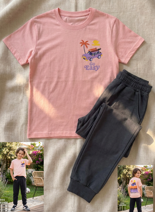 Summer boy pajama smile 1450-2450