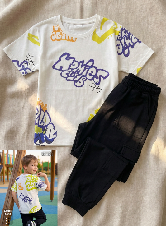 Summer boy pajama smile 1458-2458