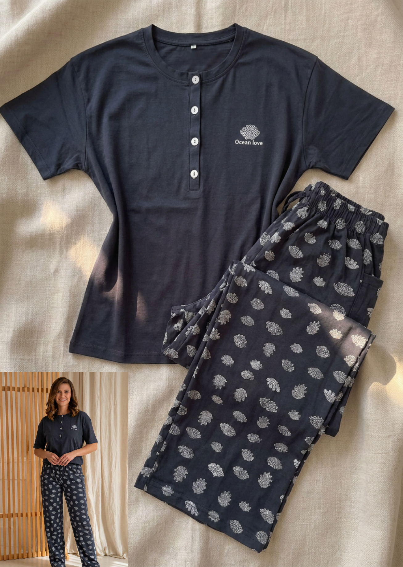 Summer women pajama yaya pant 1522