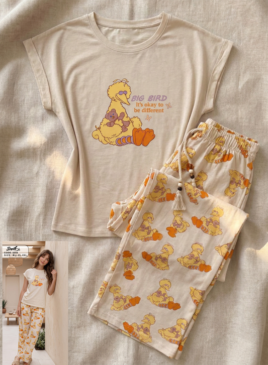 Summer women pajama smile 6094